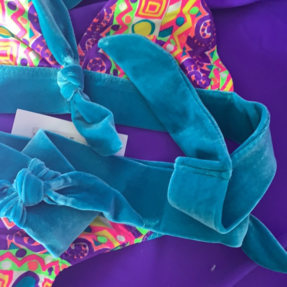Candy Raver Velvet Hipster Retro Bikini S NWT - Picture 12 of 12
